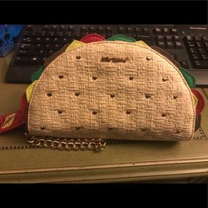 Betsey Johnson Taco wristlet